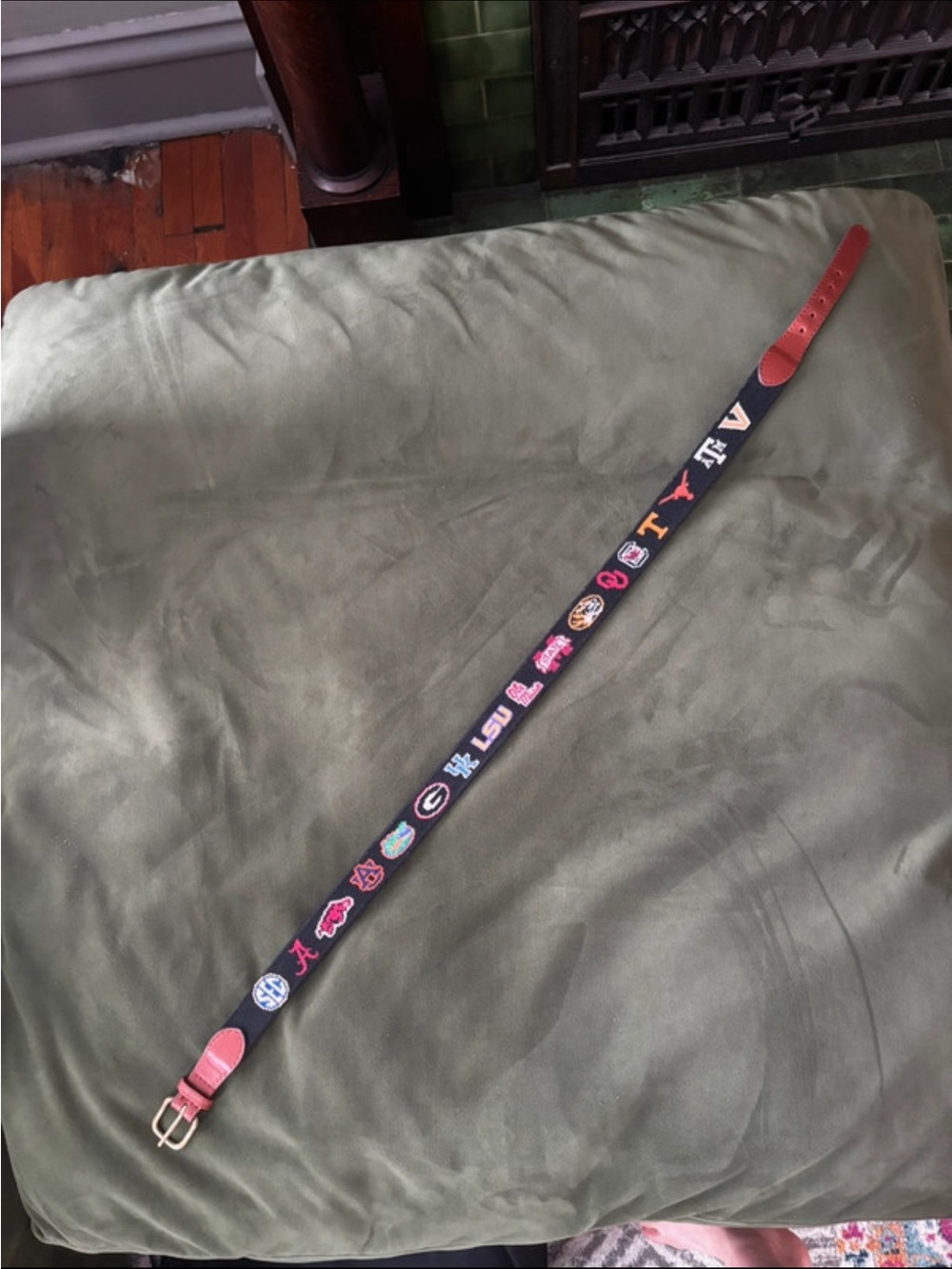 Smathers & Branson SEC needlepoint belt - Picture 11 of 12